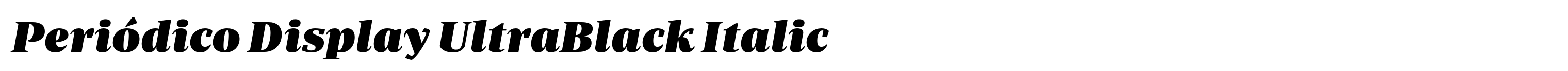 Periódico Display UltraBlack Italic